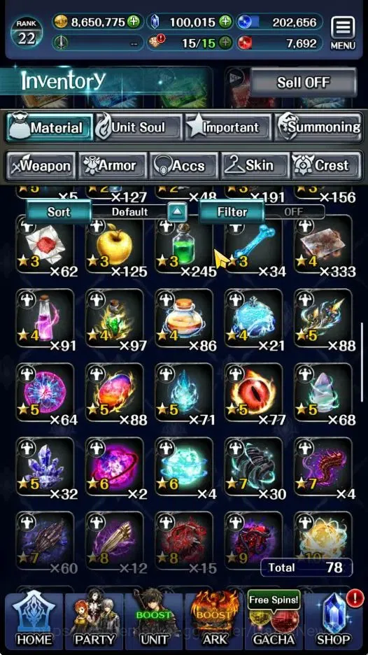 Last Cloudia Accounts GLOBAL|Rank 22|100K Crystal|Collab Brave Frontier  image 9