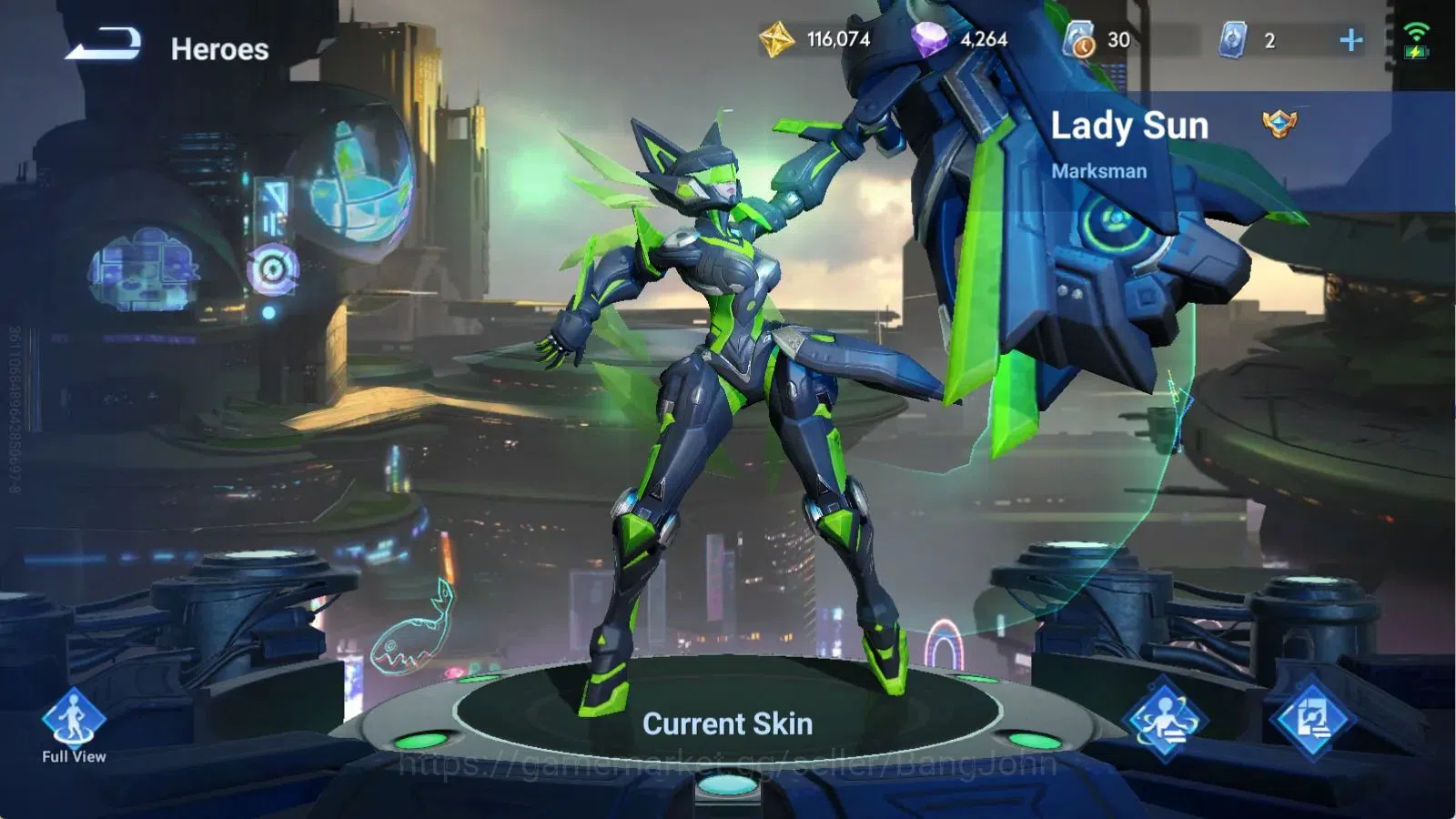 Honor of Kings Accounts Global | 112H 118S | Legend Lady Sun, Limited Yuhu image 9