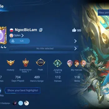 Honor of Kings Rare Skin Global | 112H 118S | Legend Lady Sun, Limited Yuhu image 1