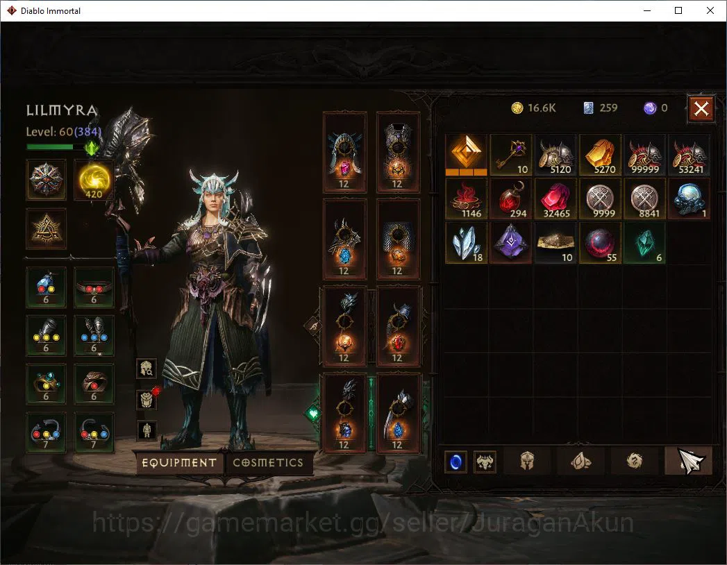 Diablo Immortal Accounts NA-High Heaven | Lv60(384)Druid| 31K CR|Reso 420 | image 7