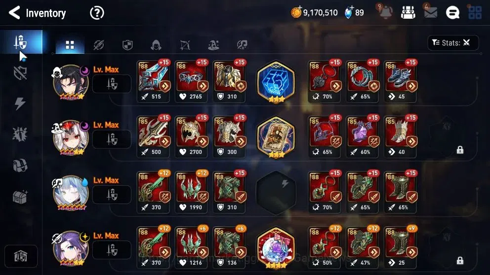 Epic Seven Accounts Starter Global UnVerif|New Era|3 ML(BW Iseria,SP Politis,Archdemon Shadow)+AB Fumyr,Iseria,Landy,etc|PoH 14