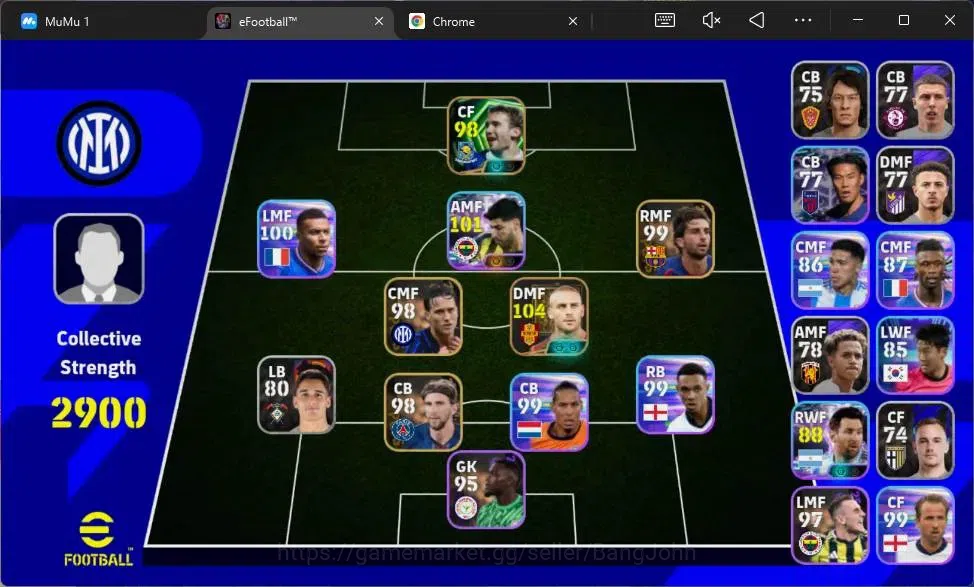 eFootball Accounts Android|PW 2900|Epic De Rossi, Shevchenko|Showtime image 2
