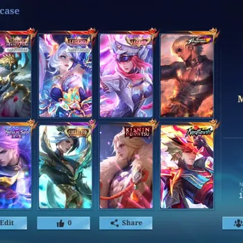 Mobile Legends: Bang Bang Accounts Collector Global|138H 487S|Mega|3 Legend|KOF Gusion|Nexus Sea Nolan|Collcetor Ling|Kishin