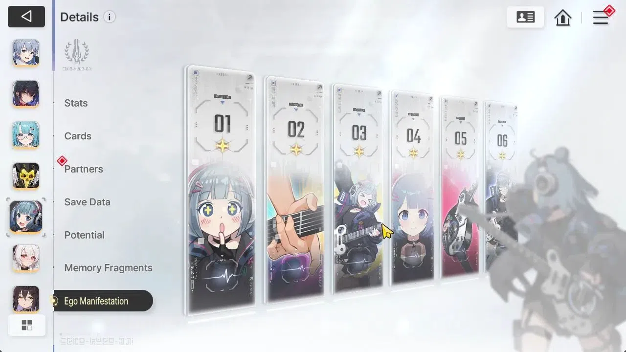 Chaos Zero Nightmare Accounts GLOBAL Lv37|5 SSR[Heidemarie,Nine,Khalipe,Vero,MeiLin]+9 SR[NiaM6,Selenam4,MikaM2]+7 SR 8