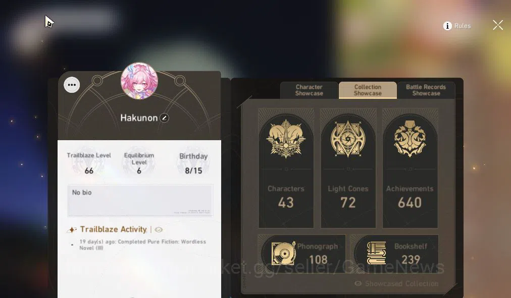 Honkai Star Rail Accounts Asia|TL 66|13 Limited|[Castorice E1,Cerydra,Anaxa] image 3