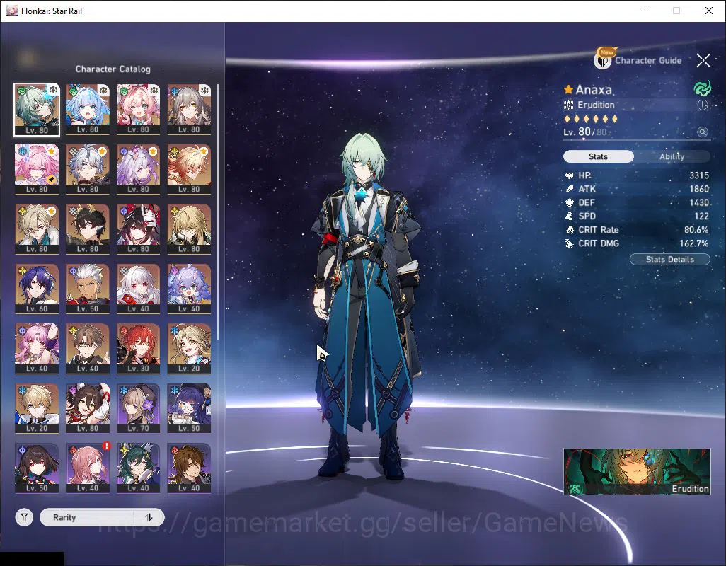 Honkai Star Rail Accounts Asia|TL 66|13 Limited|[Castorice E1,Cerydra,Anaxa] image 4