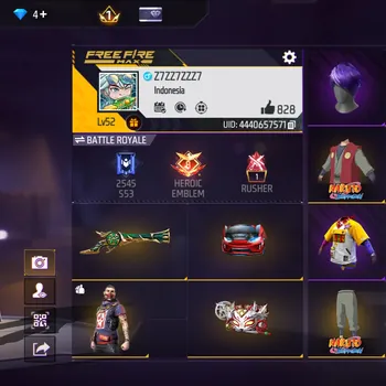 Free Fire Accounts AKUN FF MURAH - M1887 TROMPET - GLOWAL FULL KECE - EMOT BLUE LOCK - BAJU BANYAK KECE - FF SPEK PELAJAR