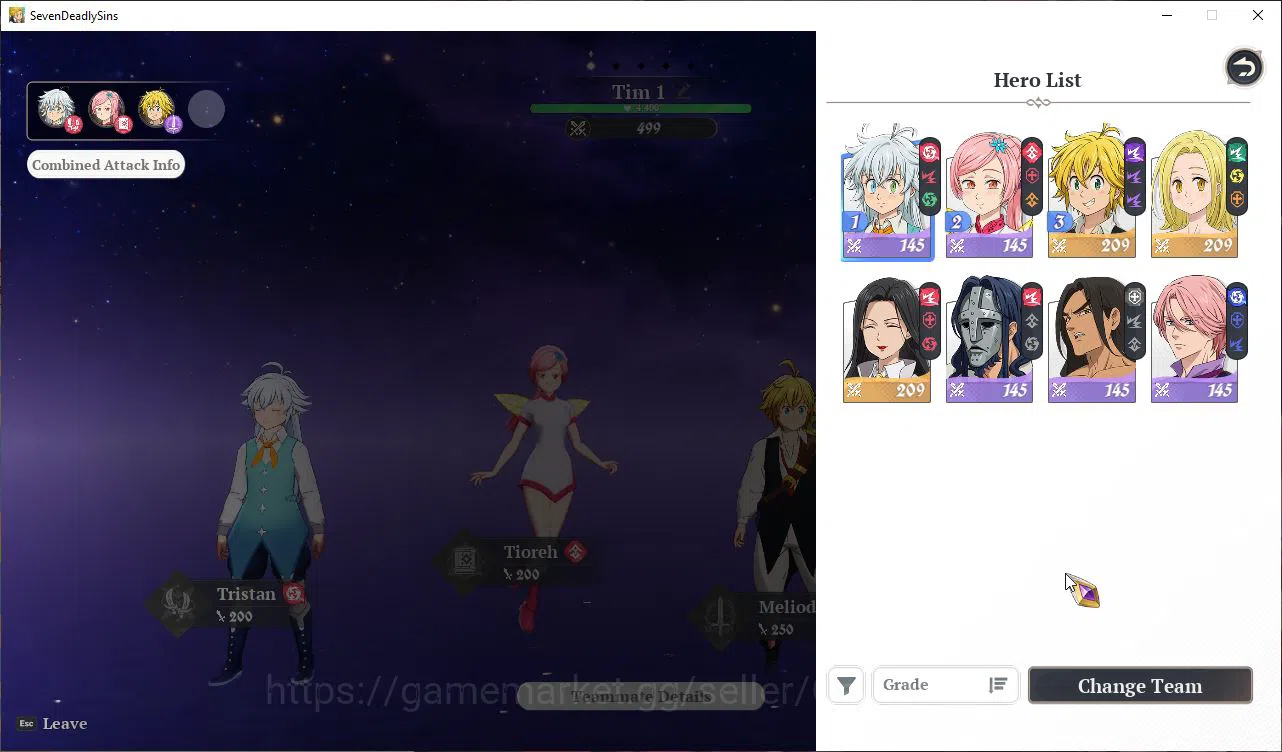 The Seven Deadly Sins: Origin Accounts EUROPE |3 SSR| Meliodas, Elaine, Guila + 5 SR |Fre image 2