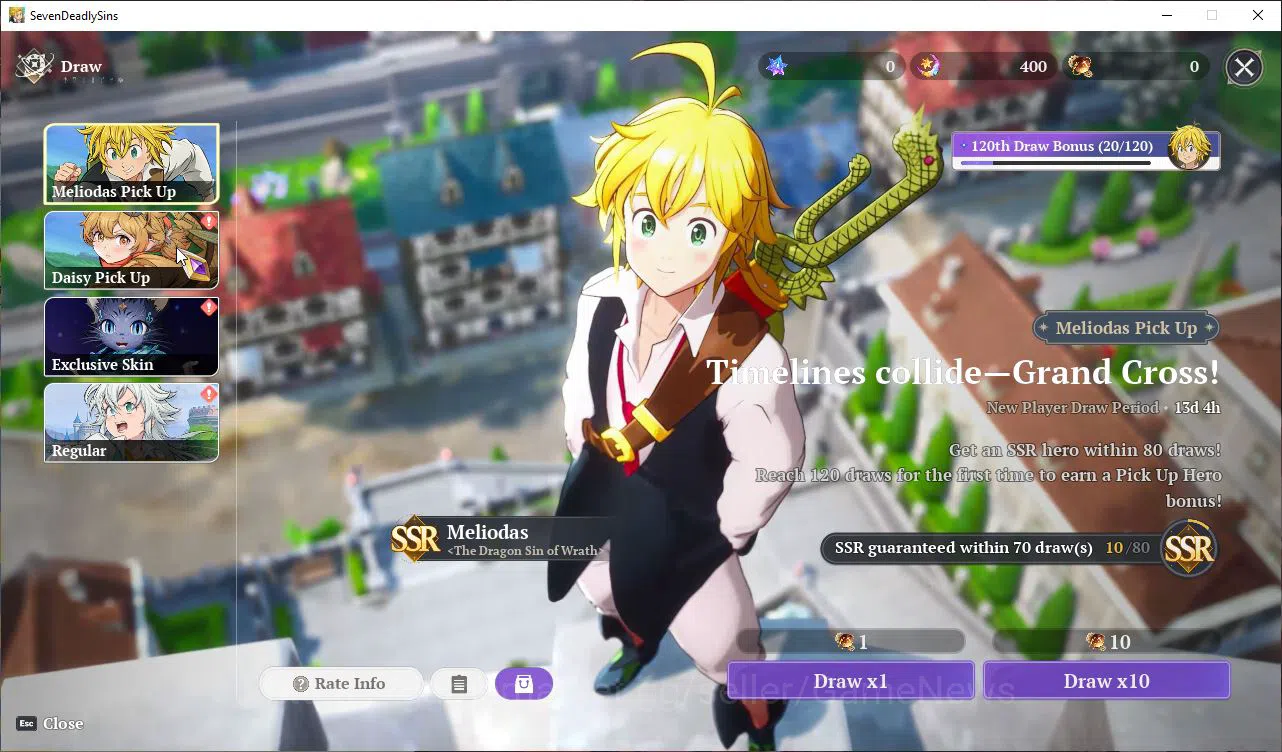 The Seven Deadly Sins: Origin Accounts EUROPE |3 SSR| Meliodas, Elaine, Guila + 5 SR |Fre image 4