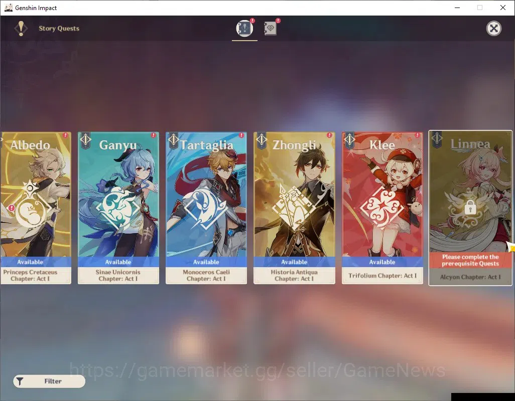 Genshin Impact Accounts ASIA|AR 55|4 Limited + 2 (*5 Weapon)|Furina C2 + S image 15