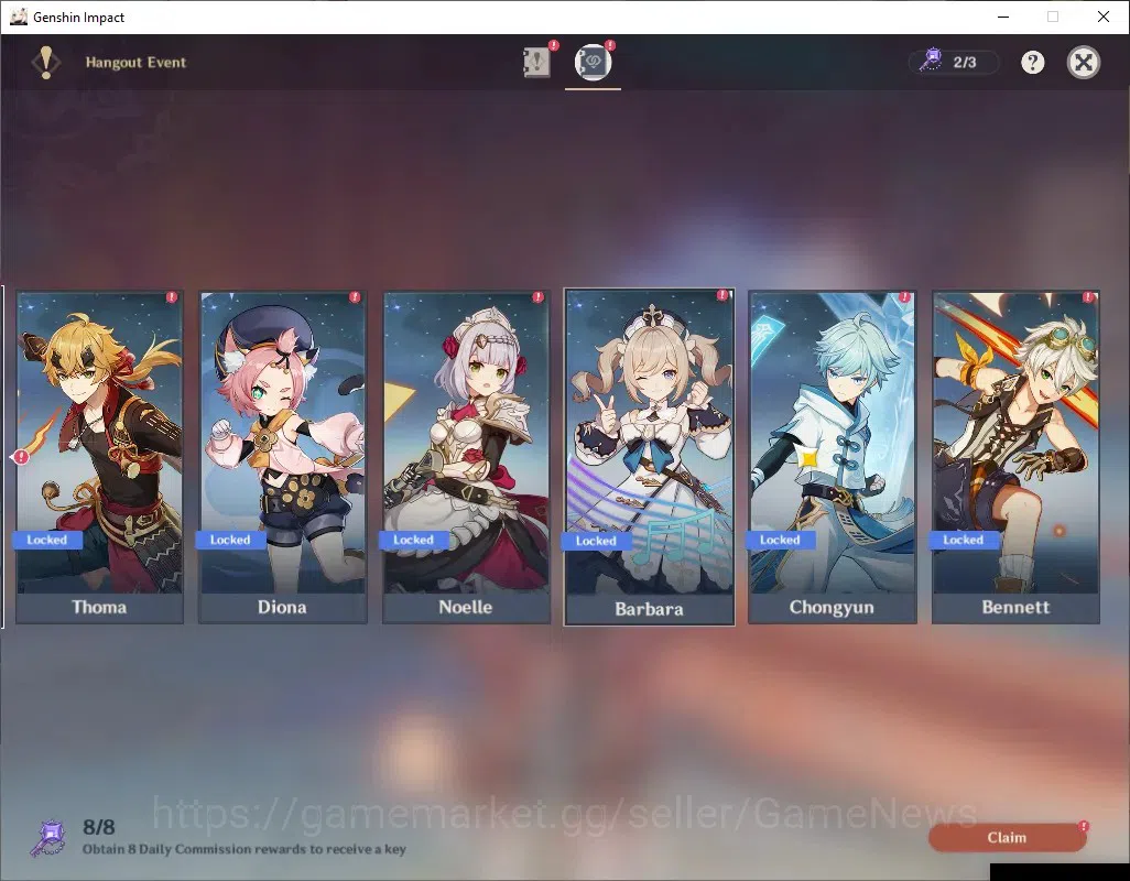 Genshin Impact Accounts ASIA|AR 55|4 Limited + 2 (*5 Weapon)|Furina C2 + S image 18