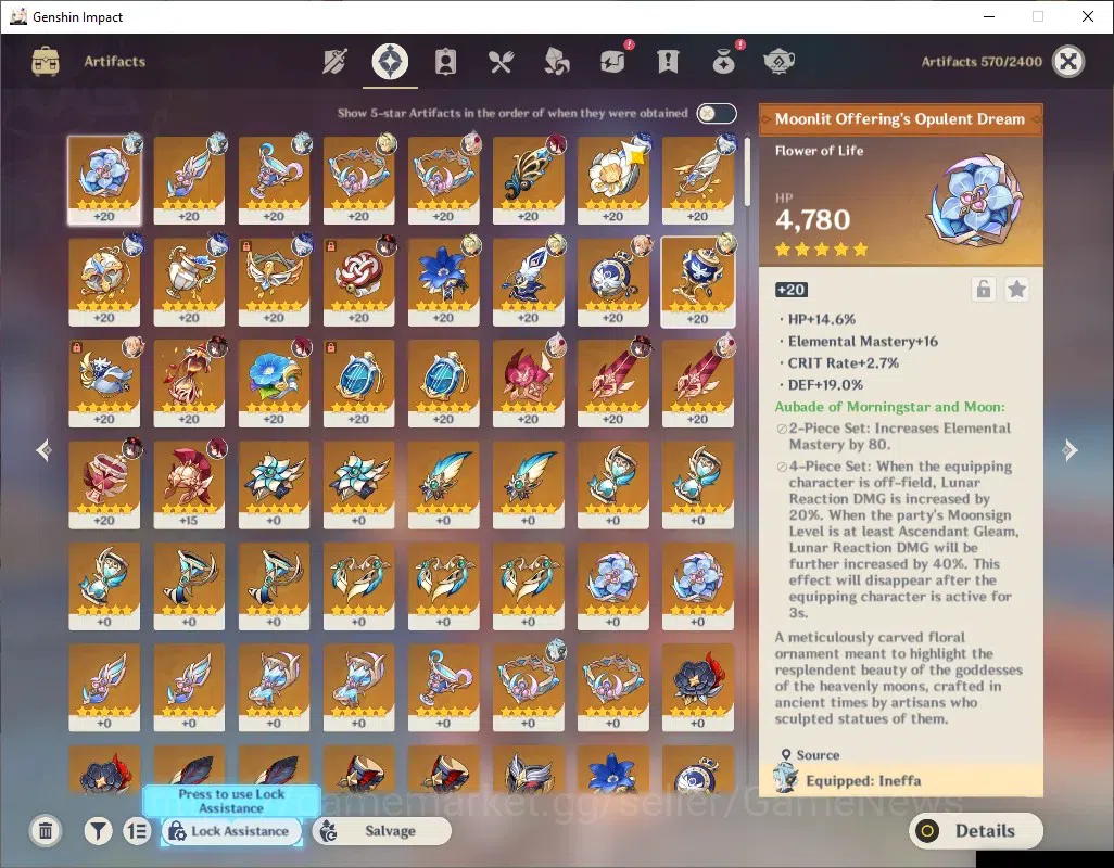 Genshin Impact Accounts ASIA|AR 55|4 Limited + 2 (*5 Weapon)|Furina C2 + S image 6