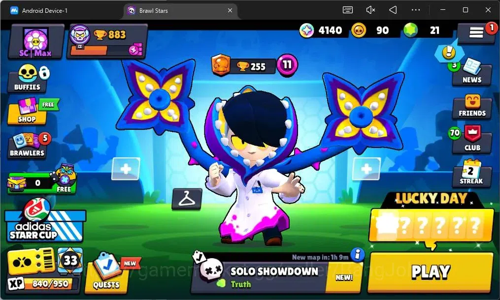 Brawl Stars Accounts Global | 883 Trophy| 13 Brawler|1 Max Hypercharge( image 1
