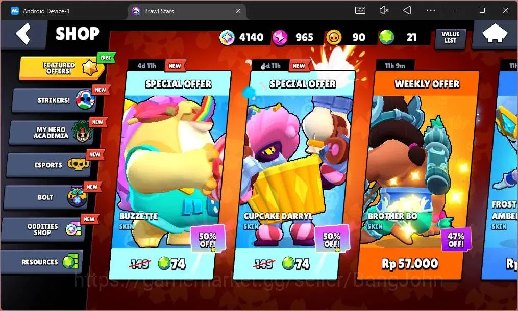 Brawl Stars Accounts Global | 883 Trophy| 13 Brawler|1 Max Hypercharge( image 4