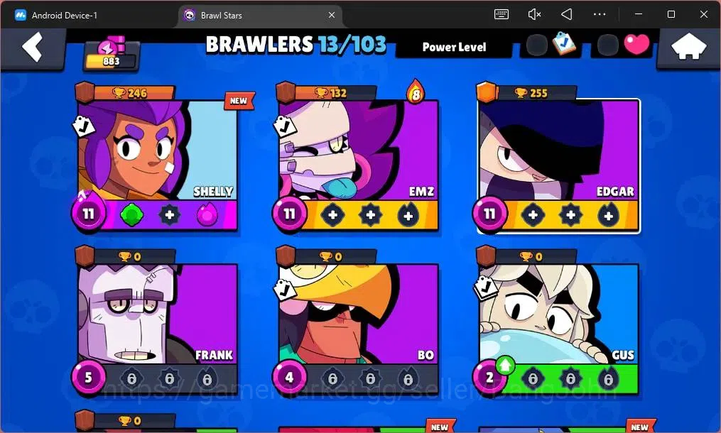 Brawl Stars Accounts Global | 883 Trophy| 13 Brawler|1 Max Hypercharge( image 5
