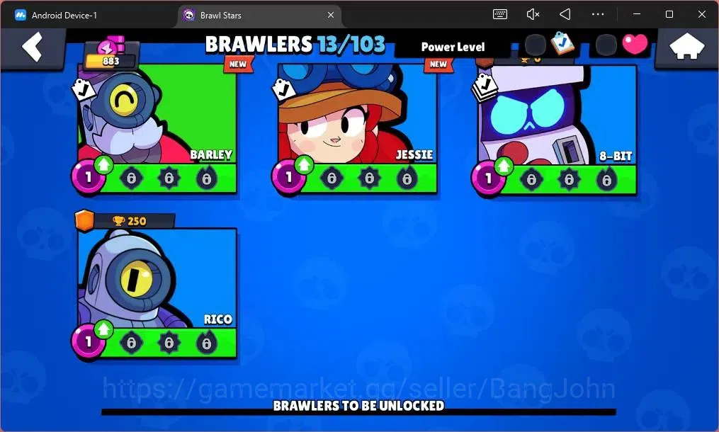 Brawl Stars Accounts Global | 883 Trophy| 13 Brawler|1 Max Hypercharge( image 7