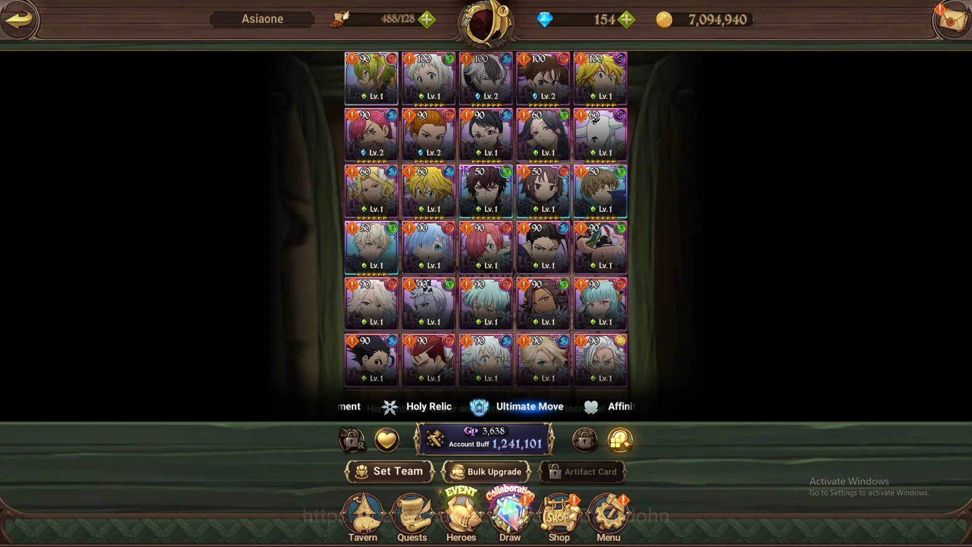 The Seven Deadly Sins: Grand Cross Accounts ASIA|Starter|1.2M CC|LR Helbram |2 collab Megumin, image 8