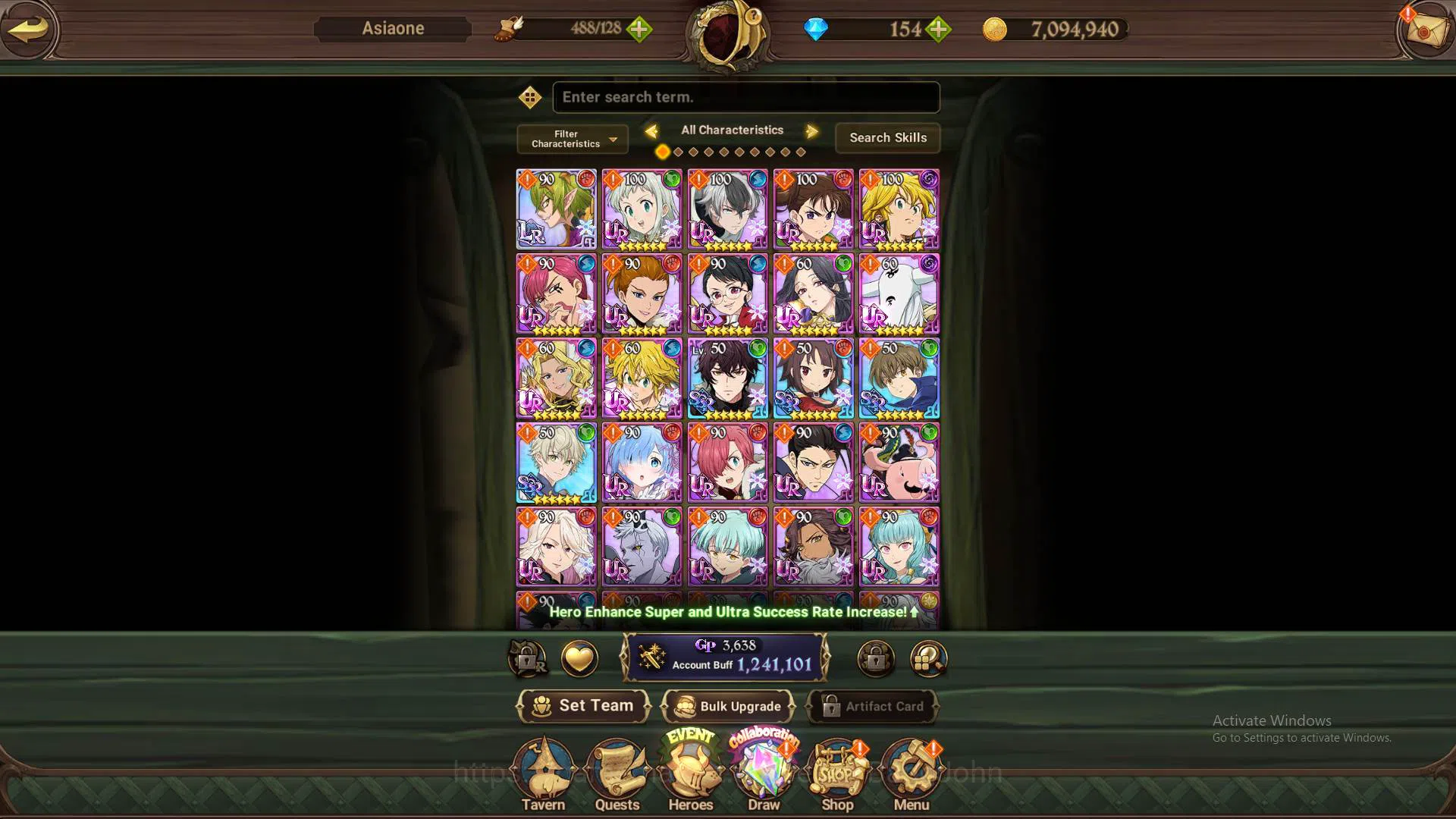 The Seven Deadly Sins: Grand Cross Accounts ASIA|Starter|1.2M CC|LR Helbram |2 collab Megumin, image 9