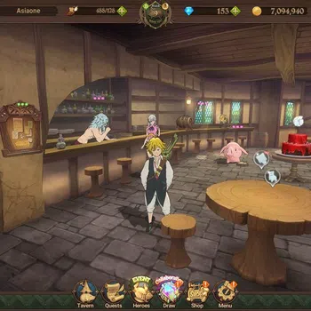 The Seven Deadly Sins: Grand Cross Accounts Starter ASIA|Starter|1.2M CC|LR Helbram |2 collab Megumin,Rem|4 UR