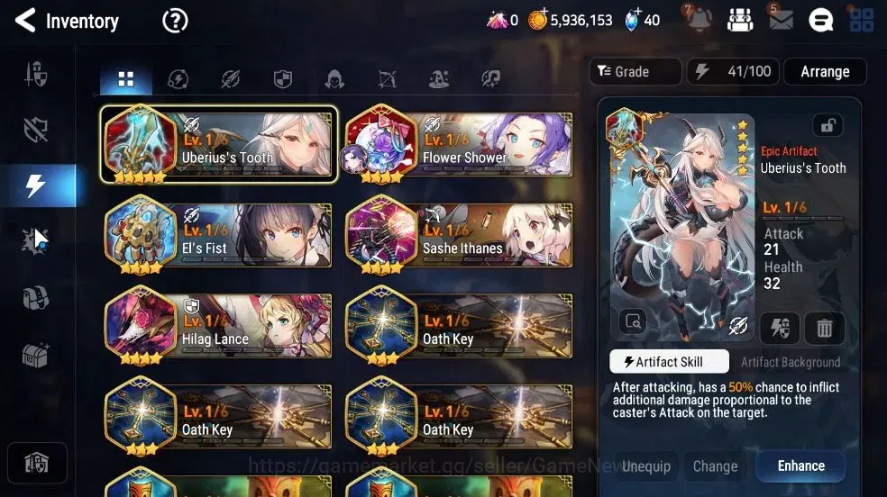 Epic Seven Accounts GLOBAL Unverif|NewEra|2 ML(SpecimenSez,LCermia)+Se image 14