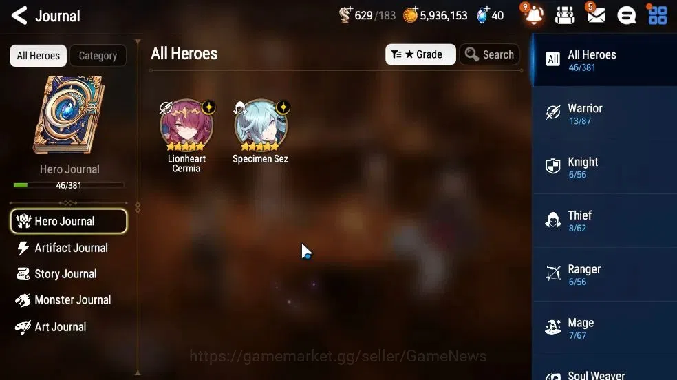 Epic Seven Accounts GLOBAL Unverif|NewEra|2 ML(SpecimenSez,LCermia)+Se image 4