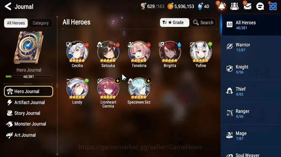 Epic Seven Accounts GLOBAL Unverif|NewEra|2 ML(SpecimenSez,LCermia)+Se image 5