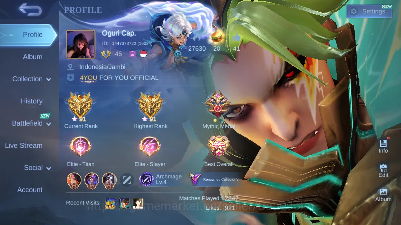 Hero 96 | Skin 155 | GLORY | Prime Granger | Sanrio Floryn | Luckybox Uranus | Luckybox Kimmy |ML659B Mobile Legends: Bang Bang Others Hero 96 | Skin 155 | GLORY | Prime Granger | Sanri image 1