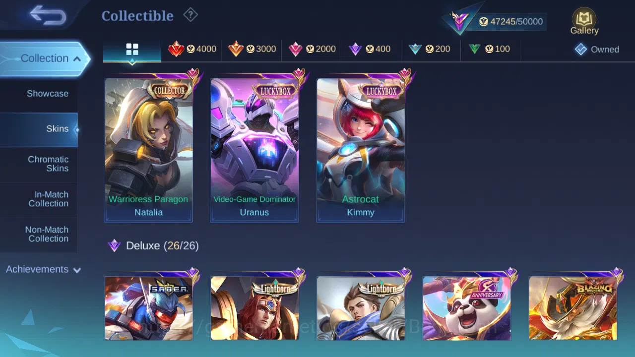 Mobile Legends: Bang Bang Accounts Others Hero 96 | Skin 155 | GLORY | Prime Granger | Sanrio Floryn | Luckybox Uranus 4