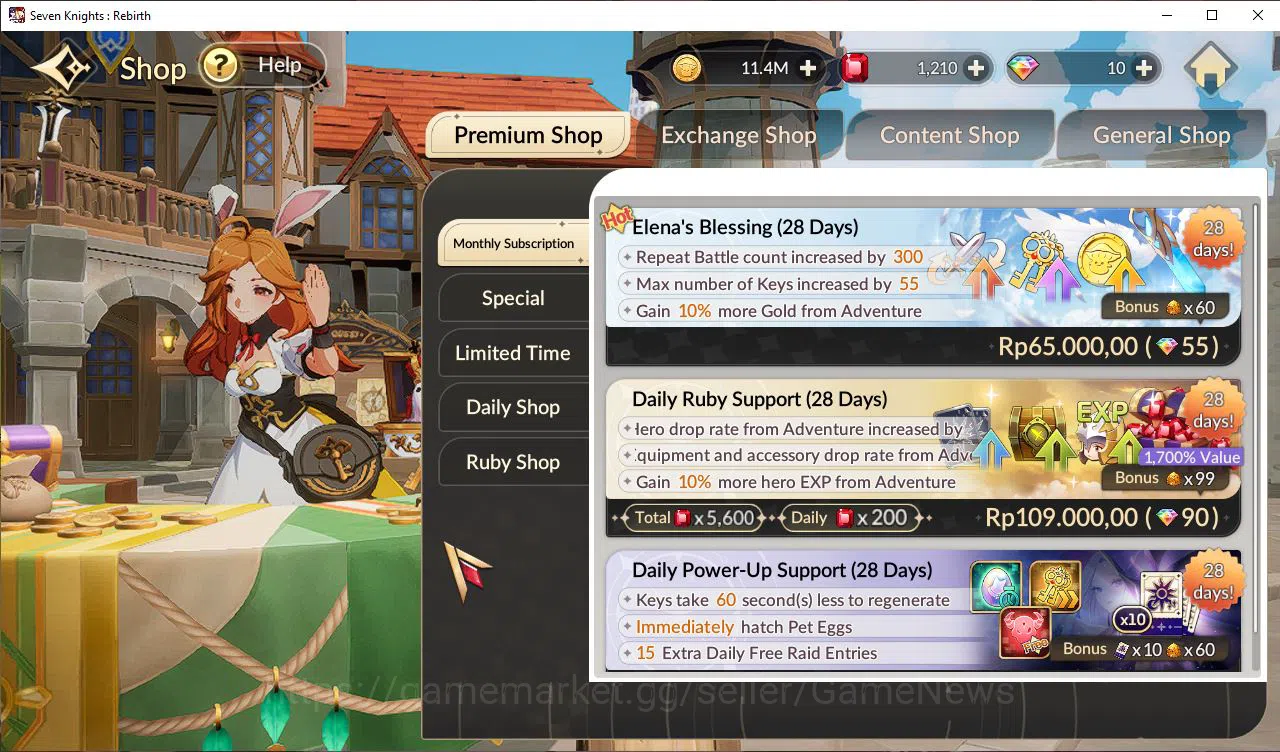 Seven Knights Re:Birth Accounts Global Sea|5 Ex-7k [Gelidus,Fai,Juri,Rosie,Melia]& image 18