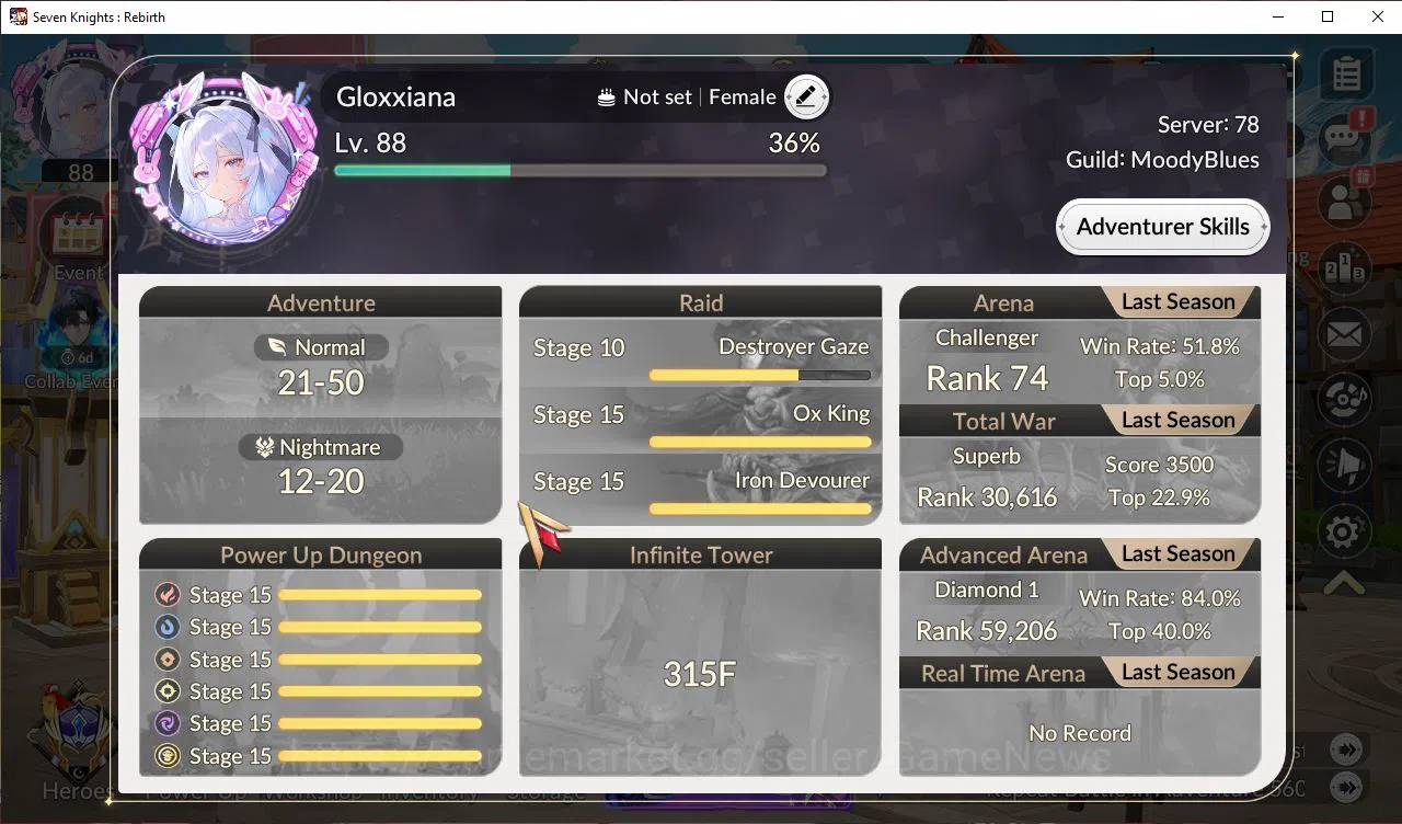 Seven Knights Re:Birth Accounts Global Sea|5 Ex-7k [Gelidus,Fai,Juri,Rosie,Melia]& image 2