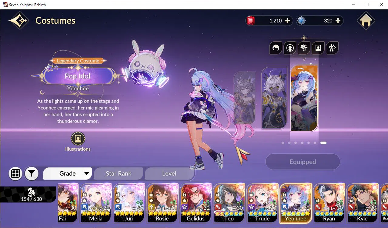 Seven Knights Re:Birth Accounts Global Sea|5 Ex-7k [Gelidus,Fai,Juri,Rosie,Melia]& image 6