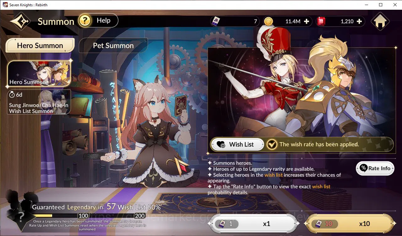 Seven Knights Re:Birth Accounts Global Sea|5 Ex-7k [Gelidus,Fai,Juri,Rosie,Melia]& image 9