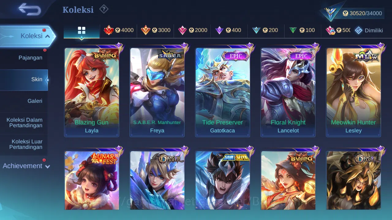 Mobile Legends: Bang Bang Accounts GLOBAL Hero 102 Skin 166 | CC Nata | Lunar Change  image 6