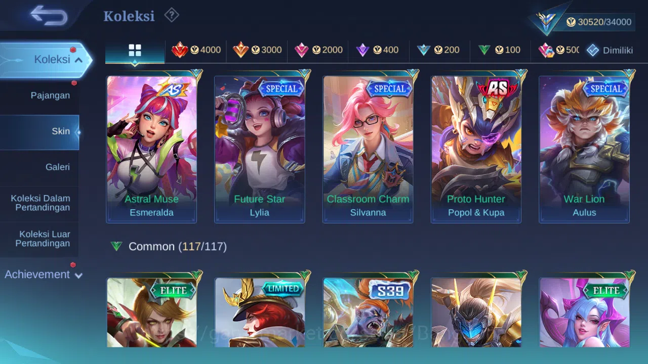 Mobile Legends: Bang Bang Accounts GLOBAL Hero 102 Skin 166 | CC Nata | Lunar Change  image 7