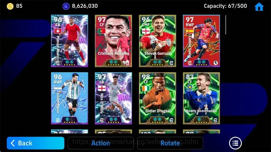 eFootball Accounts Mobile|PW 3220|Zlatan Ibrahimovic BigT,Malco Epic, image 3