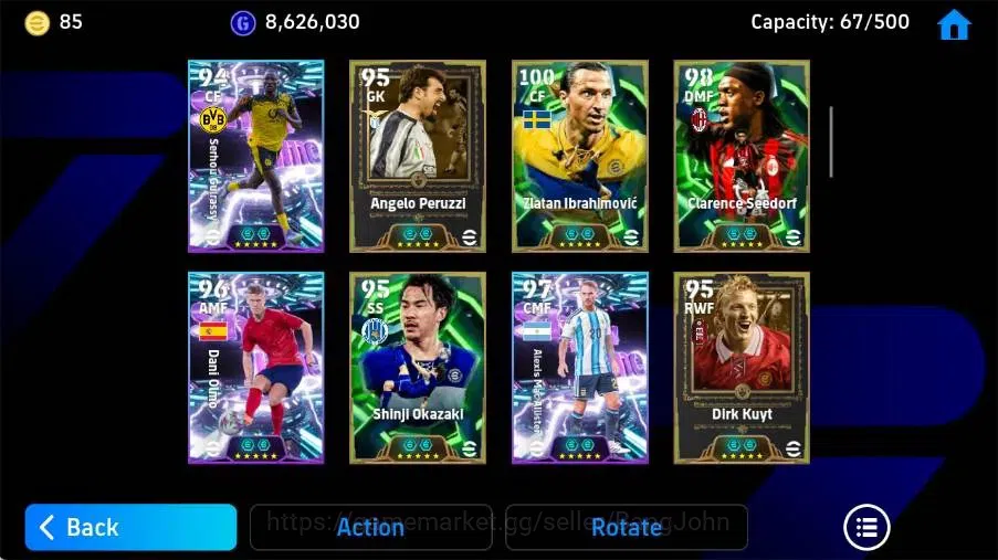 eFootball Accounts Mobile|PW 3220|Zlatan Ibrahimovic BigT,Malco Epic, image 4