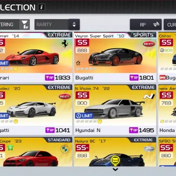 Racing Master Accounts SEA |Lvl 13|1 Prime Legends (Bugatti Veyron Super Sport'10),Lancer Evo 3 +42 Etc Cars|76K Gold|Log