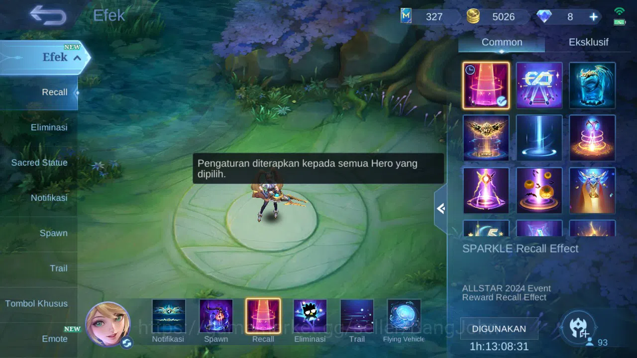 Mobile Legends: Bang Bang Accounts GLOBAL Hero 93 Skin 162 | Sanrio Floryn | Luckybox image 11