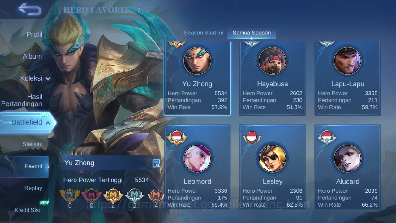Mobile Legends: Bang Bang Accounts GLOBAL Hero 93 Skin 162 | Sanrio Floryn | Luckybox image 14
