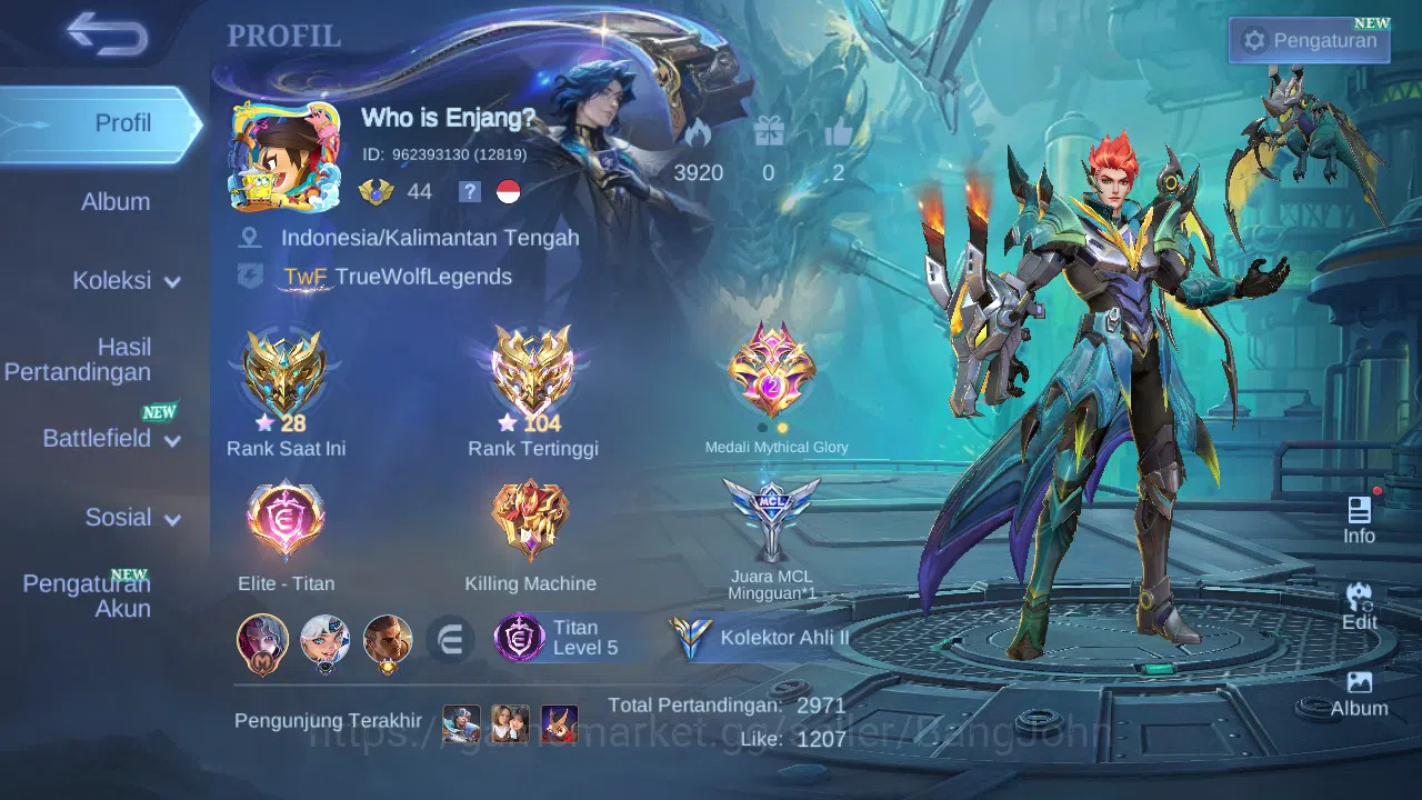 Mobile Legends: Bang Bang Accounts GLOBAL Hero 93 Skin 162 | Sanrio Floryn | Luckybox image 15