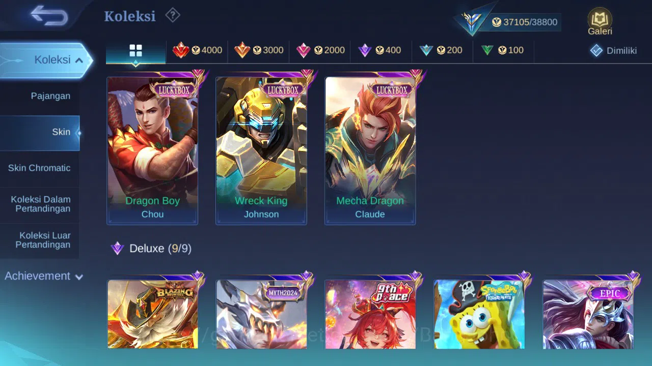 Mobile Legends: Bang Bang Accounts GLOBAL Hero 93 Skin 162 | Sanrio Floryn | Luckybox image 2
