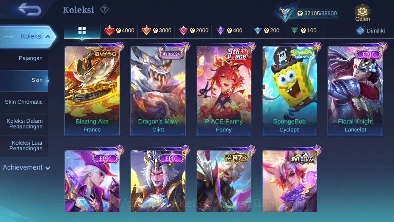 Mobile Legends: Bang Bang Accounts GLOBAL Hero 93 Skin 162 | Sanrio Floryn | Luckybox image 3