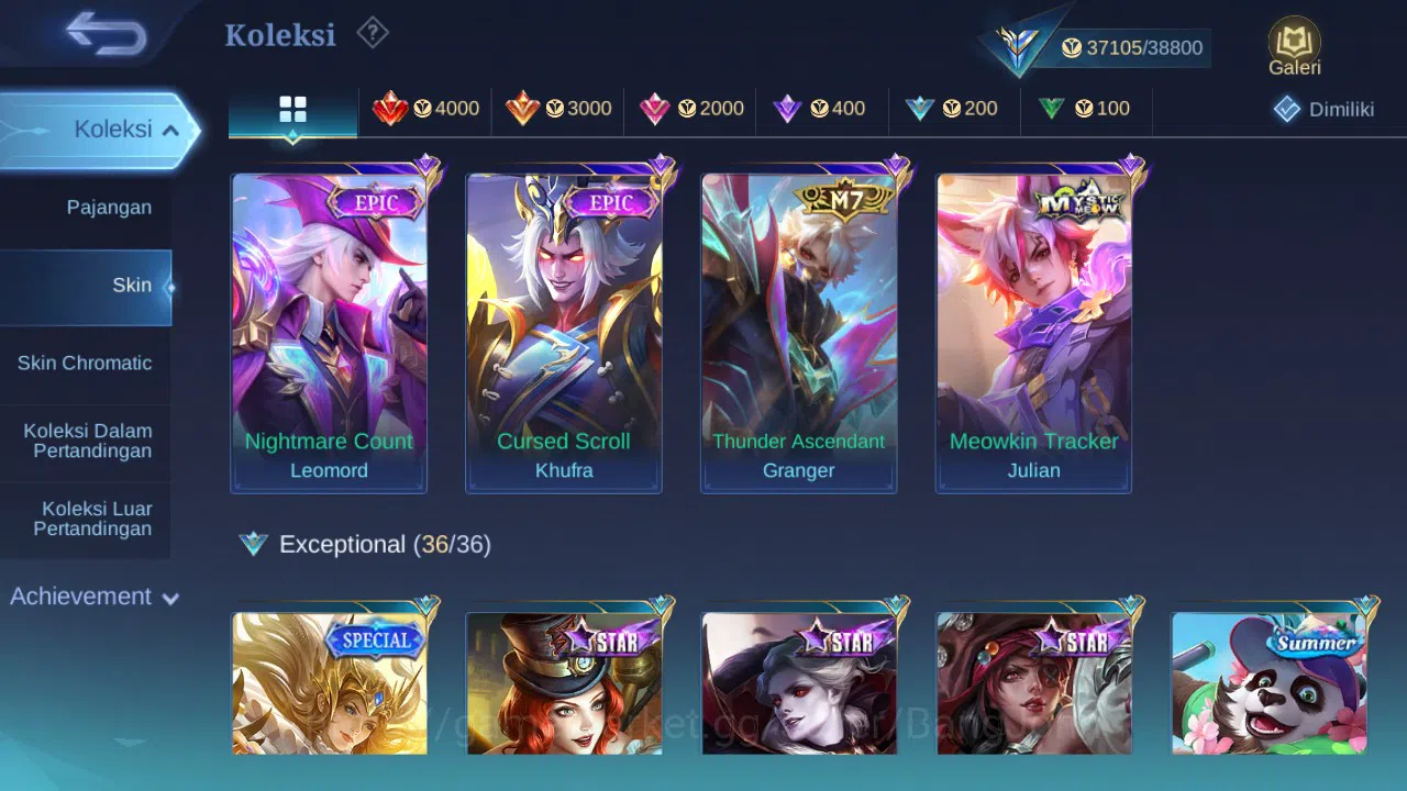 Mobile Legends: Bang Bang Accounts GLOBAL Hero 93 Skin 162 | Sanrio Floryn | Luckybox image 4