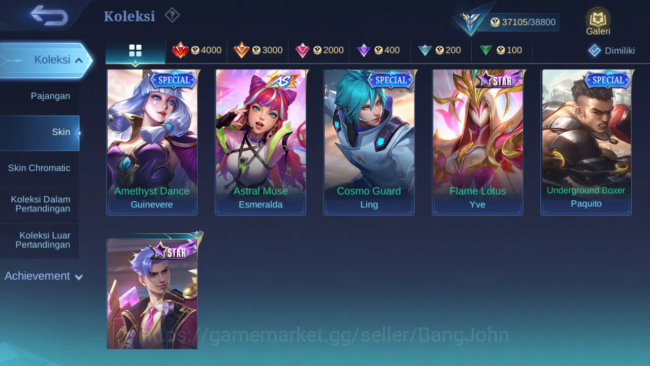 Mobile Legends: Bang Bang Accounts GLOBAL Hero 93 Skin 162 | Sanrio Floryn | Luckybox image 8