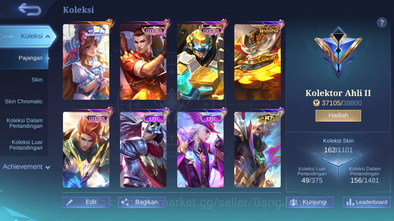 Mobile Legends: Bang Bang Accounts GLOBAL Hero 93 Skin 162 | Sanrio Floryn | Luckybox image 9