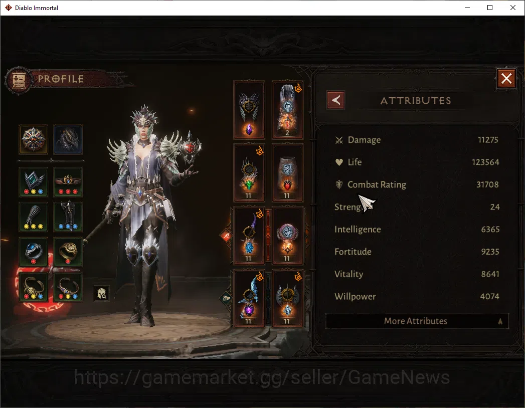 Diablo Immortal Accounts EU-Sescheron|CS ON|Lv60(507)|Wizard|CR 31ik|Reso 3 image 3