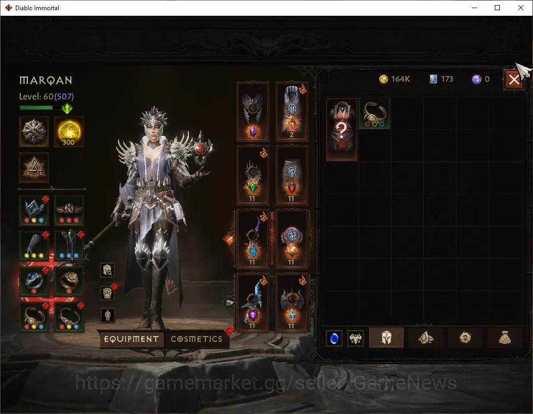 Diablo Immortal Accounts EU-Sescheron|CS ON|Lv60(507)|Wizard|CR 31ik|Reso 3 image 5