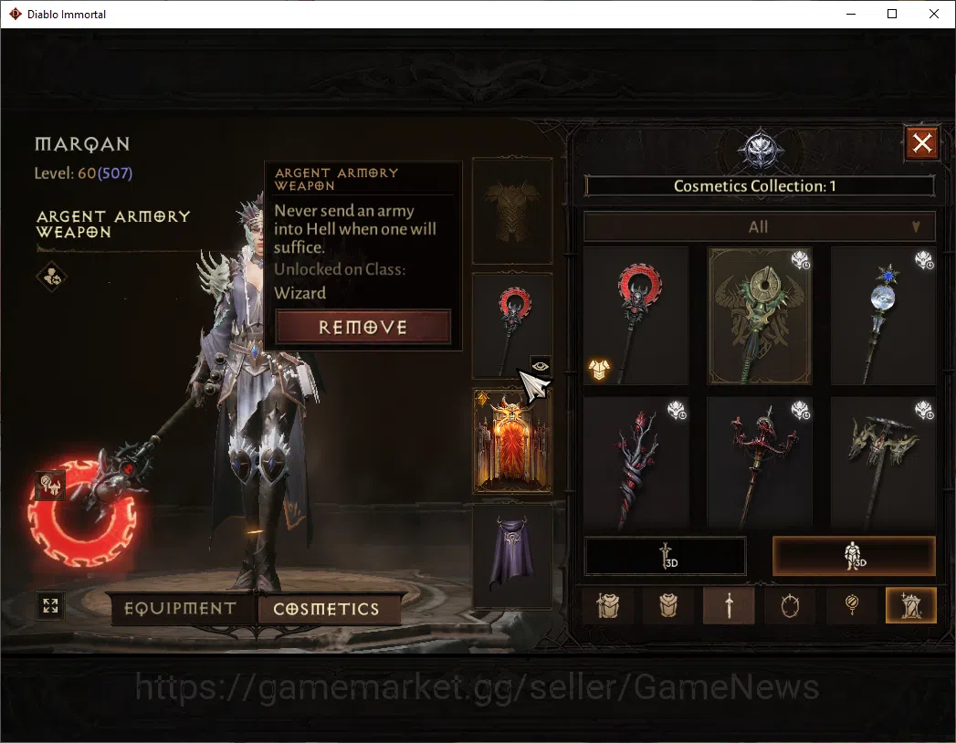 Diablo Immortal Accounts EU-Sescheron|CS ON|Lv60(507)|Wizard|CR 31ik|Reso 3 image 8