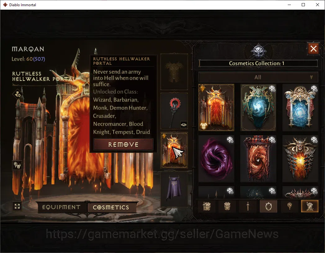 Diablo Immortal Accounts EU-Sescheron|CS ON|Lv60(507)|Wizard|CR 31ik|Reso 3 image 9