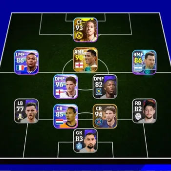 eFootball Accounts High-End Mobile |PW 2601|BIGT Jude Bellingham|Shwt Lionel Messi|Coach Damia Granero| EFB4222B
